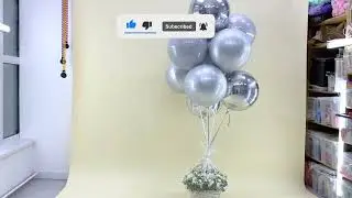Корзина-сюрприз | Фольгированные шары-сферы с надписями | Доставка шаров