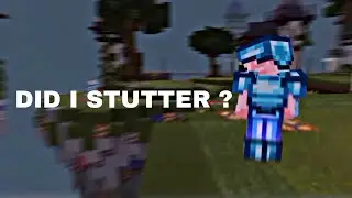 D I D   I   S T U T T E R  ?