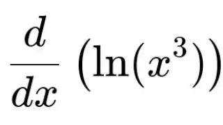 derivative of ln(x)^3 | #shorts #maths #differentiation