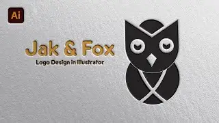 Logo Design - Fox Illustration - Adobe  illustrator Tutorials for beginners