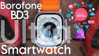 Borofone smartwatch ultra review & unboxing | cheapest smartwatch ultra #borofone #BD3