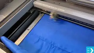 Лазерная гравировка на ткани