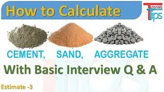 How to Calculate Cement, Sand and Aggregate Quantity in Concrete