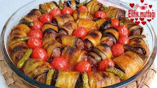 eggplant wrapper with meatballs