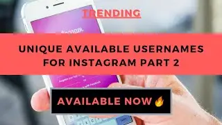 Instagram Unique Available Usernames part 2 | Instagram Usernames #instagramusername #username