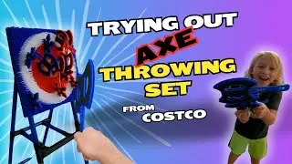 Building And Trying Axe Throwing Set From Costco