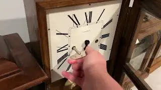 Winding my Landmark Westminster Chime Mantle/Wall Box Clock!