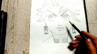 How to draw Tanjiro Sketch Sunday. Tanjiro Kamado (Demon Slayer)