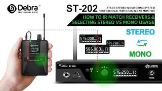 How to IR Match ST-202 Receivers & Select Stereo/Mono