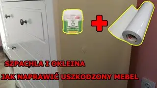 Naprawa szafy komody płyty MDF lub sklejki  PORADNIK  ||  How To Fix Furniture