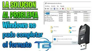 WINDOWS NO PUDO COMPLETAR EL FORMATO ► Solución al error del formato no se completo correctamente.