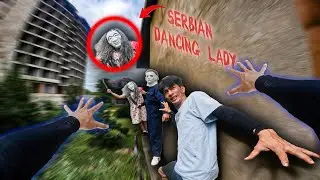 PARKOUR POV vs SERBIAN DANCING LADY REAL LIFE ESCAPE || Horror Parkour Pov