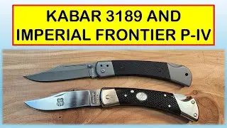 IMPRESSIVE FOLDING HUNTER KNIVES! THE KABAR 3189 & IMPERIAL FRONTIER P-IV