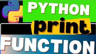 How To Use print() function in Python|Python Beginner Tutorial 