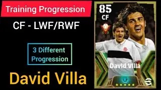 Epic David Villa Efootball 2024 Max Training Progression Of European Clubs Attackers