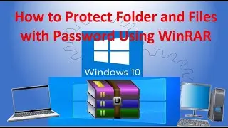 How to protect folder and files with password #ComputerTips #ComputerTricks #Winrar #PasswordProtect