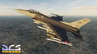 F-16 Viper Ground attack Drill over Afghanistan Map in DCS WORLD
