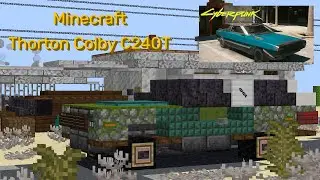 Minecraft build Cyberpunk 2077 vehicle - Thorton Colby C240T