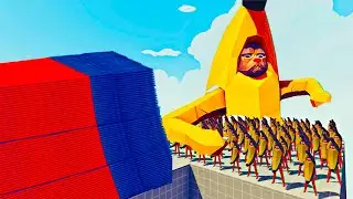 100x BANANACATS + GIANT vs EVERY GOD - Totally Accurate Battle Simulator TABS