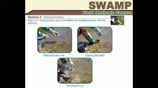 SWAMP FIELD METHODS MODULE 5 - SEDIMENT SAMPLING