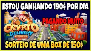 CRYPTO DELIVERY PAGANDO MUITO! SORTEIO E MOSTRANDO GANHOS