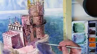 Watercolor: Swallow's Nest