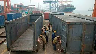 Why This Steel Box Costs Only $0.30 to Ship: Inside the Container Factory