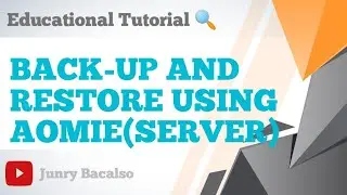 HOW TO BACK-UP AND RESTORE USING AOMIE(SERVER-PC)