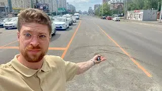 Команда Котовой кладёт на газоны (асфальт)