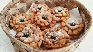 Хворост, Троянда (Розочка) - Ukrainisches Hausspezialität Hworosst - Trojanda