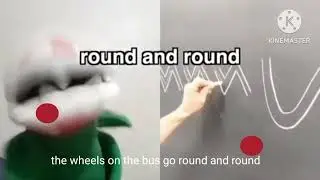 The wheels on the bus song with lyrics! (feat. Piranha plant/packun)
