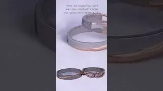 Designer Platinum and Rose Gold Fusion Wedding Rings