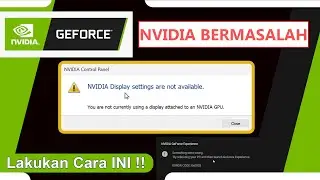 How to Fix NVIDIA Display settings are not available error on Windows