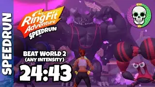 Beat World 2 (Any Intensity) in 24:43 | Ring Fit Speedrun