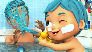 NEW Bath Time Song l Super Luca School Theater Nursery Rhymes & Kids Songs