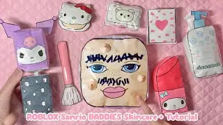☁️paper diy☁️ ROBLOX BADDIES Skincare Blind Bag Sanrio | TUTORIAL | ASMR | applefrog