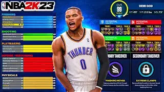 NBA 2K23 6’6 DEMIGOD 2-WAY SLASHING PLAYMAKER BUILD FROM 2K20! ALL-AROUND POINT GUARD BUILD 2K23