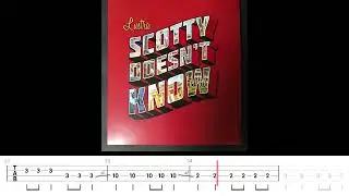 Lustra - Scotty Doesn't Know (Bass Backing Track with Bass Tabs)