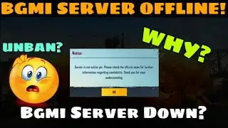 Bgmi Server Offline! | Server is not online yet | Bgmi Servers Down? | Bgmi Server Problem