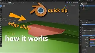 How Edge Slide works Blender Tutorials
