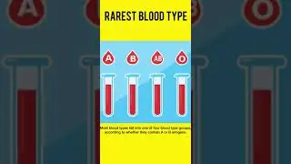 Rarest Blood Group 1 out of 6 Million Have This Type #shorts