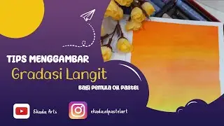 Cara Mudah Membuat Gradasi Langit dengan Oil Pastel (Hanya 2 Menit) 
