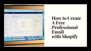 How To Create Your Free Professional Email W/ Shopify. *DETAILED*