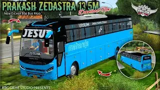 🤩🔥Download Now New Eicher Prakash ZedAstra 13.5m BS6 Bus Mod | Bussid v4.3.1