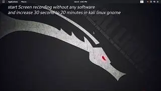 screen recording in kali linux with any package. #screenrecording #screencast