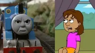 Thomas The Tank Engine scolds and grounds Dora for being a Troublemaker