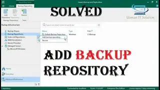 How to Add Backup Repositories Veeam 11 | Add Local Backup Repositories Veeam | Usman IT Solution |