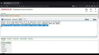 Logical and Oracle Operator in SQL|#automatedreamjob|#sql