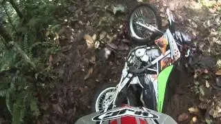 Bali Trail ride: climbing a muddy hill in the jungle