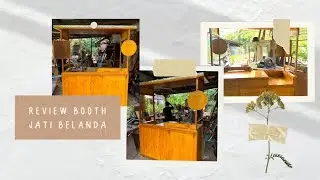 Review Booth Kayu Bahan Jati Belanda